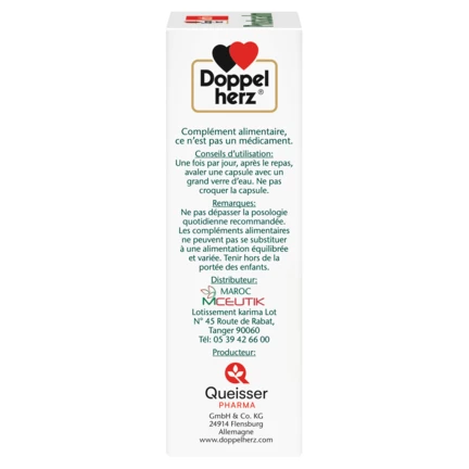 Illustration of the product packaging Doppelherz aktiv Prostacalm side view left